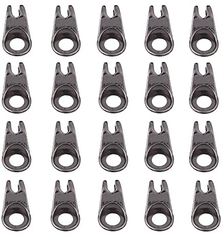 20 Stücke Schnürsenkel Haken Boot Spitze Haken Armaturen mit Nieten für Camp Hike Klettern Reparatur Schuhe Schnallen Haken Zubehör