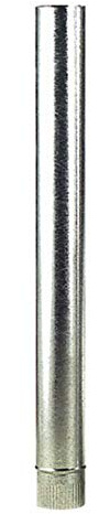 BRICOMIRAS - Tubo Chimenea de Acero Galvanizado 120mm | 1m Largo | Resistente a Altas Temperaturas | Gris, para Estufas de Leña, Cortijos y Terrazas