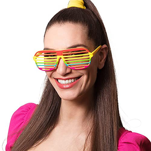 Boland 02655 - Party-Brille Regenbogen, mehrfarbig, Spaß-Brille, Accessoire, Pride-Party, CSD, Kostüm, Karneval, Mottoparty