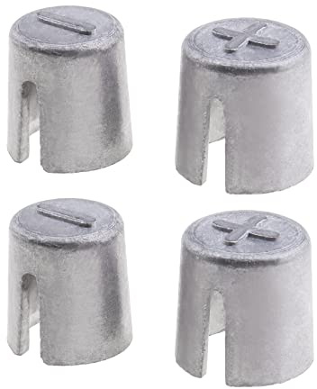 ECSiNG 2 Paare Autobatterie Klemmen Konverter Pfostenadapter Hülsen Adapter für Positive oder Negative Pole für Boot RV Automobil 11-13mm zu 16-18mm