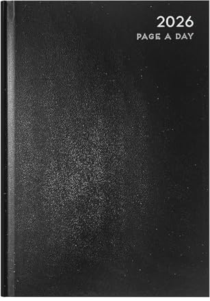 MantraRaj 2023 A4 DAP Hardcover Tagesplaner mit halbem Samstag und Sonntag, Jahresplaner für Business, Büro, Zuhause, Reisen, Termine (schwarz)