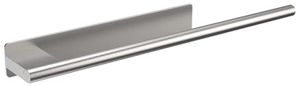 Ibergrif M34453A Portasciugamani Adesivo 3M, 39CMPorta Asciugamani Bagno, Acciaio Inox, Spazzolato
