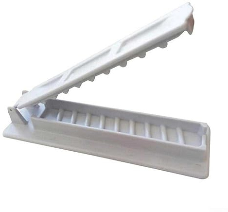 Kebab-Hersteller, Spieße Maker Barbecue Stringer Box Maschine Rindfleisch Fleisch Gemüse String Tool BBQ Werkzeuge für Outdoor Camping BBQ - Weiß