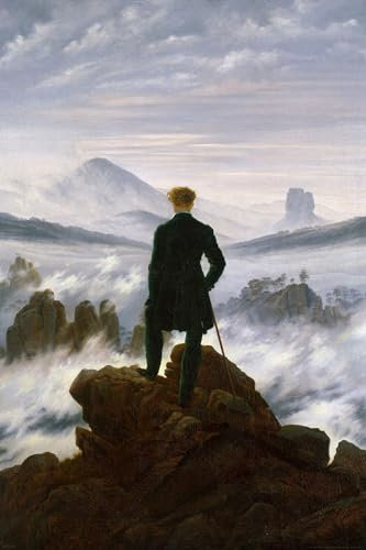 empireposter Caspar David Friedrich - Der Wanderer - Poster Kunstposter Druck - 61x91,5 cm