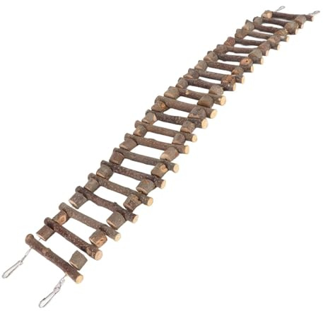 Kleintierleiter, Haustierprodukte, Vogelleiter, Haustier-Kletterleiter, Vogelleiter Für Käfig Vogelleiterbrücke Hamsterleiter Vogelleiterbrücke Parrot Swing Brücke Für Papageien(40cm)