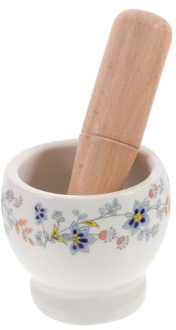 Garneck 1satz Keramischer Knoblauchzerkleinerer Mit Und Stößel Multifunktionale Küchenhilfe Für Gewürze Knoblauch Und Für Hausgebrauch Und Apotheken