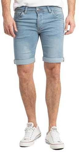 Rock Creek Herren Shorts Jeansshorts Denim Stretch Sommer Shorts Regular Fit Baumwolle Kurze Hose Jeans Shorts Sommerhose H-374 Hellblau W32