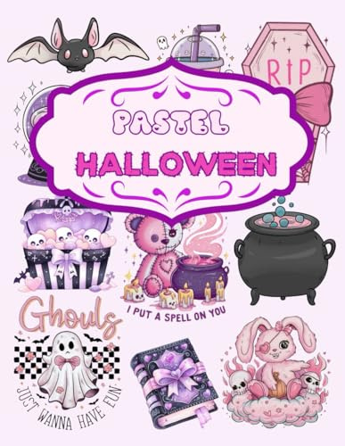 Pastel Halloween for Junk Journal and Scrapbooking: | Pastel Halloween Collection : +130 elements | One-Sided Decorative Paper | Perfect for Card Making, Scrapbooking , Paper Crafting |