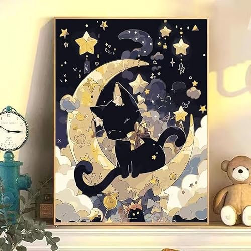 Malen Nach Zahlen Erwachsene Landschaft, Sonnenuntergang Malen Nach Zahlen für Erwachsene, DIY Ölgemälde Leinwand Set mit Pinsel und Farbe, Als Geburtstag Weihnachten Geschenk Frauen Home Deko 20x30cm