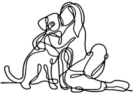 Jvjggag Arte astratta da parete, scultura da parete in ferro, decorazione da parete, donna e cane, decorazione artistica in metallo, 45,7 x 30,5 cm, accento unico per la casa, design minimalista