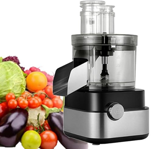 Cortadora De Verduras EléCtrica, Procesadora De Alimentos Comercial, Picadora De Verduras Multifuncional, Cortadora De Frutas Profesional De Alta Resistencia