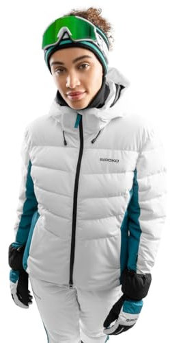 SIROKO - Skijacke für Damen W7-W Anniviers - XXS - Weiß/Grün