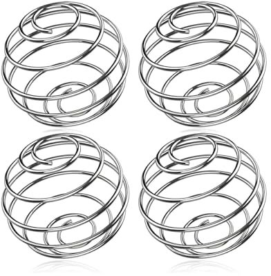 4Pcs Protein Shaker Ball,Stainless Steel Metal Held Hands Shake Bottle Mixer Bottles Blender Mixing Small Wire Whisk Balls,for Sports Milkshake Cup Powder Supplements Bulk Shakes Formula Mixed Matcha