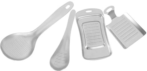 CIYODO 4piezas De Jengibre Rallador De Herramienta De Molienda Para Cocina De Acero Inoxidable Para Rallar Jengibre y Verduras Tus Recetas