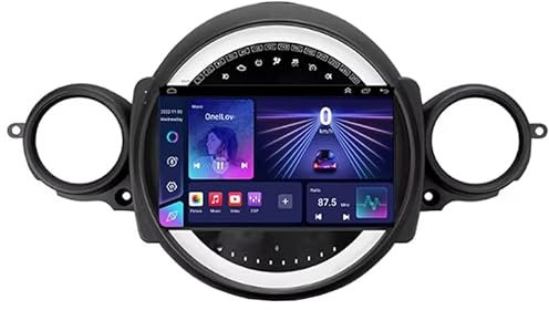 Android 15 Car Stereo for BMW MINI R56 R60 2007-2015, 9 Inch HD Touch Screen Car Radio Video Multimedia Player with Bluetooth And Navigation And Backup Camera,4 Core Wifi 2G+32G