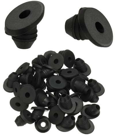 PATIKIL 240 Piezas De Arandelas De Goma Para Barandillas De Cable Para Cables De 1/8 3/16 5/32, Kit De Herrajes Para Barandillas De Cable De 30 Grados, Negro