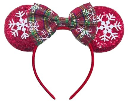 MZinge Women's Mouse Deer Bear Ear Bow Headband | Carnival Halloween Party Hair Accessory