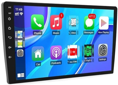 CarPlay inalámbrico, Pantalla Android Auto Reproductor de DVD para Coche portátil con Pantalla MP5, estéreo, CD, Android CarPlay y Radio para BMW(2g)