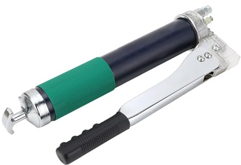 Omquot Spruzzatore per Grasso a Leva per Impieghi Gravosi per Settore Automobilistico e Agricolo Spruzzatore per Grasso Manuale Durevole Costruito con Metallo ABS (Senza catena)