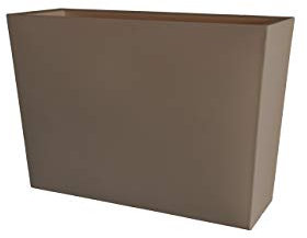 Teraplast Schio Cassa Alta 100cm Fioriera, Plastica 100%, Cappuccino, 100 cm