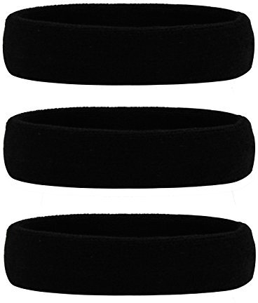 HANERDUN Sport Stirnband Damen Herren Schweißbänder Kopf Stirn Frottee Kopfband Sport für Laufen Fahrrad Joggen Tennis Fußball