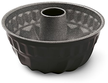 Guardini, Blackstone, Molde Savarin, 23 cm. Material: Acero con Revestimiento Antiadherente, Color Negro black-stone.