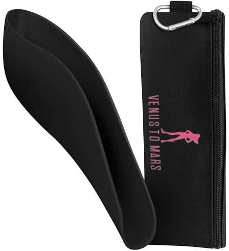 Venus To Mars Urinal für Frauen | Uriniergerät für Frauen | Uriniertrichter für Camping – Auto – Reisen – Festivals – Porta-Töpfchen – Outdoor-Aktivitäten (Midnight Black)
