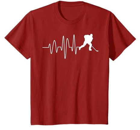 Herzschlag Herzfrequenz Herzlinie Hockey Eishockey Coach T-Shirt