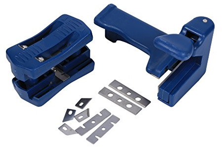lyrlody Juego de Perfilador y Recortadora de Cantos Manual, Herramientas de Carpintería para Corte de Madera