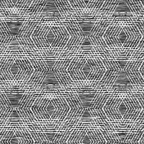 ReWallpaper Selbstklebende Tapete Grau Muster Wand Tapeten Schlafzimmer Modern Tapete Badezimmer Wasserfest Folie für Möbel Graue Geometrische für Decke 44.5cm X 3m Wandtapete Selbstklebend Flur