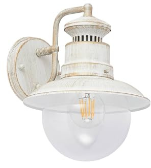 Lindby Wandlampe aussen, Aussenwandleuchte Laterne im Antik Look spritzwassergeschützt IP44 1x E27 max. 60W ohne Leuchtmittel