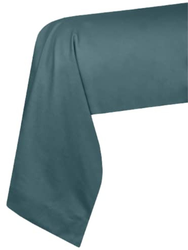 Lovely CASA – Funda de Almohada – Talla 45 x 185 cm – 100% algodón con certificación Oeko-Tex Color eucalipto – Modelo Eden – Ropa de Cama para casa, Suave y cómoda – Mixta