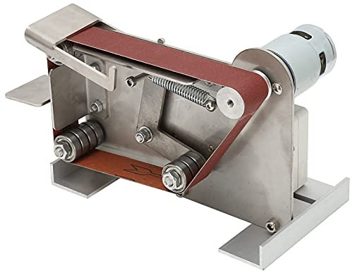 JORAsa Ponceuse à Bande électrique, Machine à Bande Abrasive à Haute efficacité AC 110-240V pour l'usinage CNC pour Le Polissage du Bois(775 (100W))