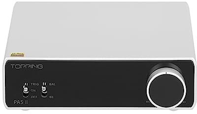 Fanmusic TOPPING PA5 II Amplificatore per altoparlanti compatto da tavolo amplificatore bilanciamento completo D amplificatore di potenza (PA5 II argento)