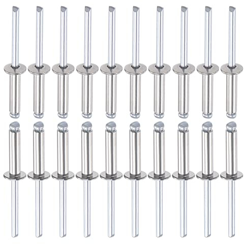 DTGN 5mm x 20mm (DxL) Blindnieten - 100Pack - Gut für Maschinen Verbindung - 304 Edelstahl Stahl Kuppel Offenes Ende Niete