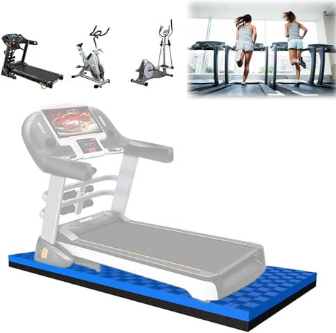 HJXGQJM Laufband Matte, Schalldämmungmatte,Anto-Rutsch Übungsmatte,Bodenschutzmatte Für Laufband Und Heimtrainer,Für Fitnessgeräte Und Hochintensives Training Fitnessmatte