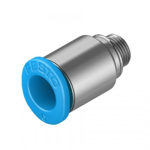 10 Stück FESTO 153317 QSM-M5-6-I Steckverschraubung Druckluft Schlauch Verbinder