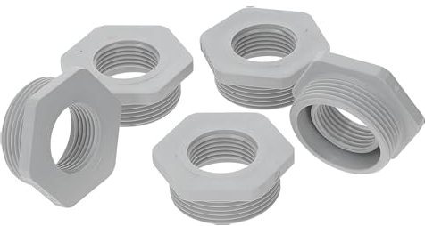 Kalitec G6322000 Riduzione M32/M20 Plastica Grigio Chiaro I Riduttore Pressacavo esagonale I M20 Filettatura interna I M32 Filettatura esterna I IP68