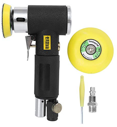 Mini kit de lijadora de aire orbital aleatoria, pulidora neumática, máquina pulidora, codo excéntrico de lijado, mini lijadora neumática de alta velocidad para trabajos de