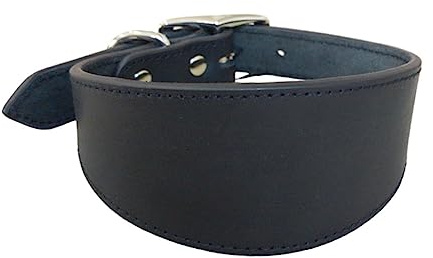 BHFYOB Weiches gepolstertes Hundehalsband aus weichem Leder, Halsband für Whippet, Salukis, Windhund, verstellbares Halsband für große Hunde