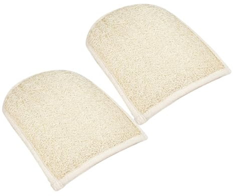 IWOWHERO 2pcs Exfoliating Gloves Body Scrubber Loofah Bath Towel Shower Gloves for Adult Hand Cleaning for Shower Use