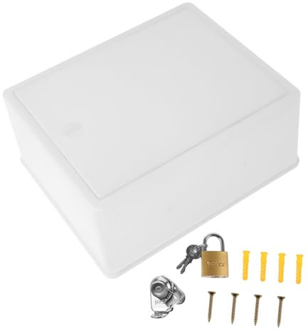 Cabilock 3 Pezzi Scatola Cassa Del Latte Contenitore Del Latte Montato A Parete Scatole Per Pacchetti Per Esterno Custodia Per Il Con Serratura Custodia Per Il Per I