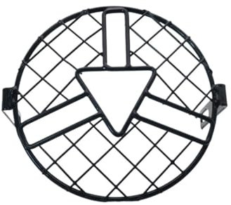 Protector Faros Delanteros Malla Cubierta para Faro Lateral De Motocicleta De 7'' con Rejilla De Metal Negra Estilo Flecha para Bobber Cafe Racer School