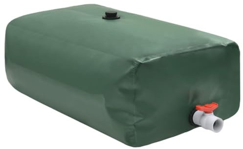 Juroupi Serbatoio Acqua con Rubinetto Pieghevole 1000 L in PVC,Bidone per la Raccolta dell'Acqua Piovana,Serbatoio Cisterna Raccolta Acqua-156328