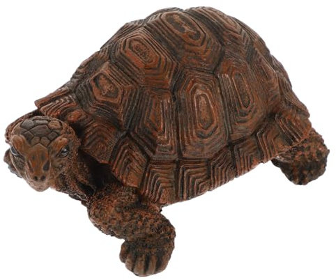 BESPORTBLE Gartenfigur Schildkröte Aus Harz Realistische Tierdekoration Für Garten Und Balkon Wetterfeste Ornament Statue Für Wohnzimmerdekoration