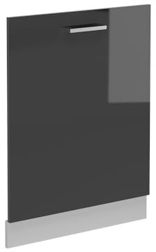 Vicco Coperchio per lavastoviglie R-Line, Antracite lucido, 60 cm senza piano di lavoro