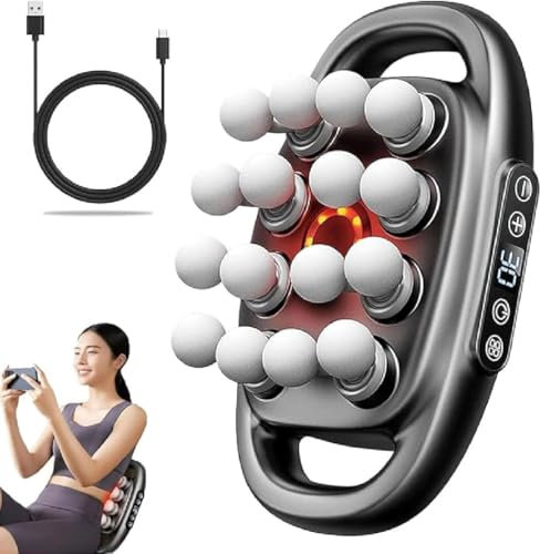 Needsary Massager, 2025 New 16-Drive 8-Head Massage Gun Deep Tissue Set with 30 Adjustable Levels & 3 Modes, Muscle Massage Gun, Electric Muscle Massager for Back, Shoulders, Legs, Arms (16-Head)