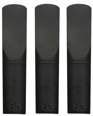 träblåsinstrument 3st Tenor Sopran Sax Harts Saxofon Musikinstrument for nybörjare Träblåsinstrument Tillbehör(Black,1.6 * 8 * 0.4 cm)