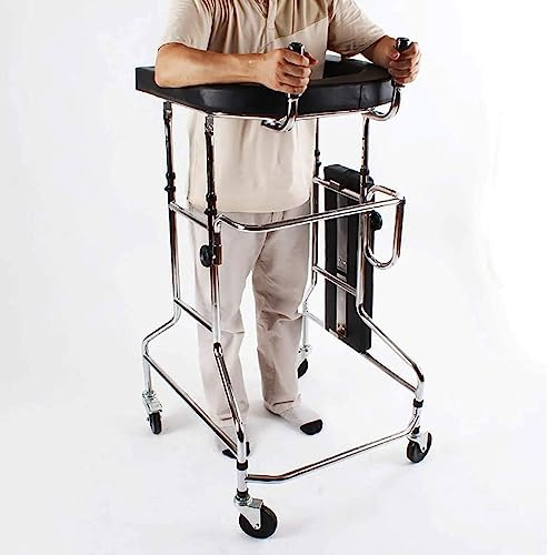 Gehgestell mit Stehhilfe, Gehwagen mit Rädern und U-förmiger Armlehne, Gehhilfe, Trainer für die unteren Gliedmaßen, Standard-Gehwagen