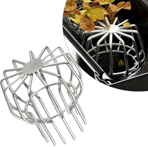 Crapaudine De GouttièRe,Grille GouttièRe Anti Feuilles,Filtre Gouttiere,Protection Gouttiere Anti Feuille,Attrape Feuilles Efficace En Acier Assure Un DéBit D'Eau Optimal (Pour tuyau de 90-110 mm)
